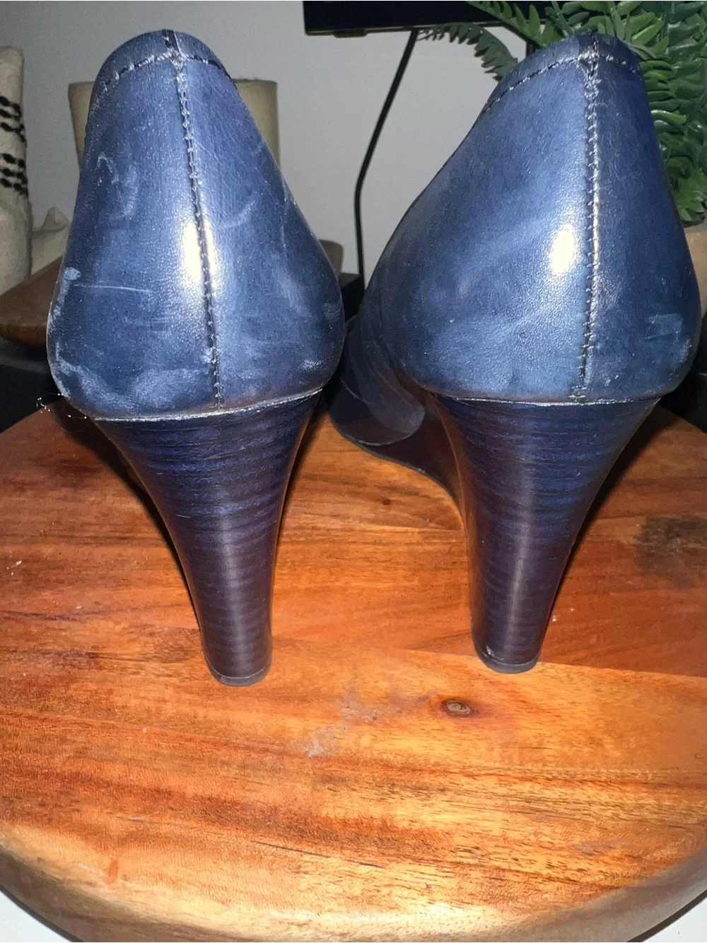 Tory Burch Women’s Black Logo Ballet Wedges size 11